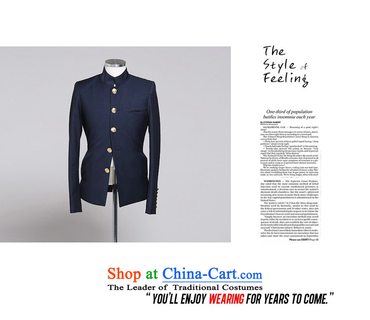The autumn and winter new national costumes men Tang Dynasty Chinese tunic suit male Dress Casual characteristics male JSL014YZ navy XL Photo, prices, brand platters! The elections are supplied in the national character of distribution, so action, buy now enjoy more preferential! As soon as possible.