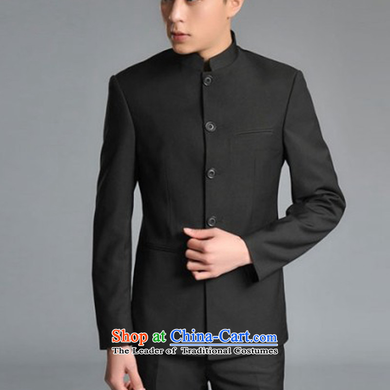 The autumn and winter new national costumes men Tang Dynasty Chinese tunic characteristics clothing collar Sau San JSL013YZ male black M thick), spring-latitude , , , shopping on the Internet