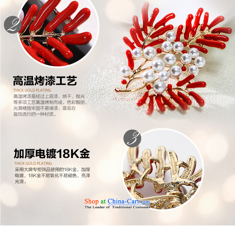 Card Lomé ornaments maple Flower Snow Yue Korean fashion Addis Ababa Pearl brooches female chinese red paper clip Chest Flower Christmas accessories picture, prices, brand platters! The elections are supplied in the national character of distribution, so action, buy now enjoy more preferential! As soon as possible.