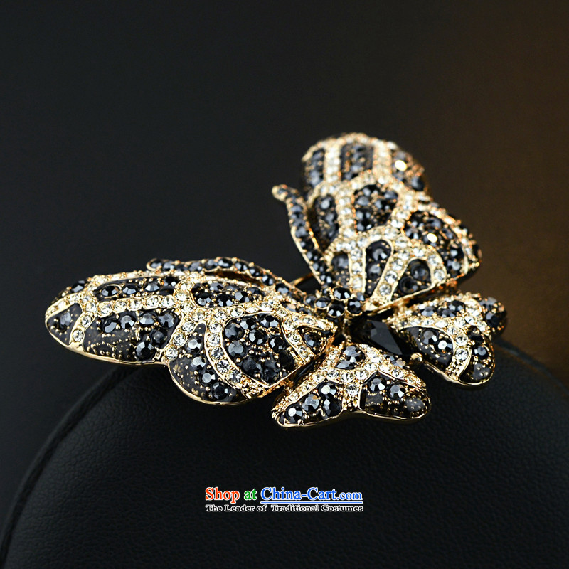 Mrs Ingrid or brooches upscale female Chest Flower pin silk scarf clip retro emulation crystal accessories Black Butterfly Dance, Mrs Ingrid or shopping on the Internet has been pressed.