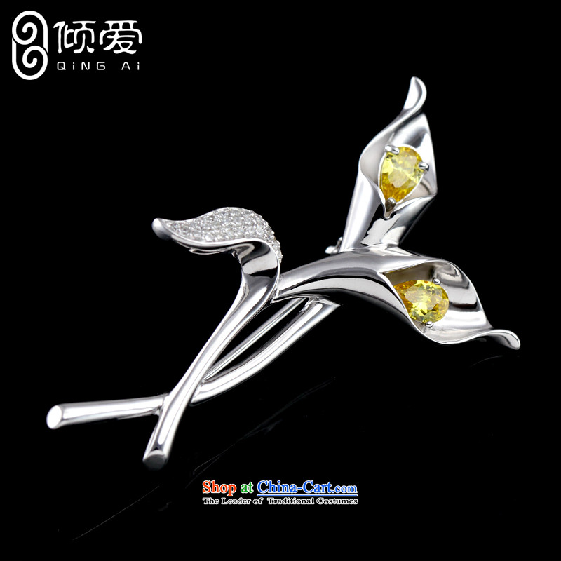 The Dumping love 925 silver brooches lily female retro clip China wind Christmas ornaments gift girlfriend Mystic Purple, dumping Love , , , shopping on the Internet