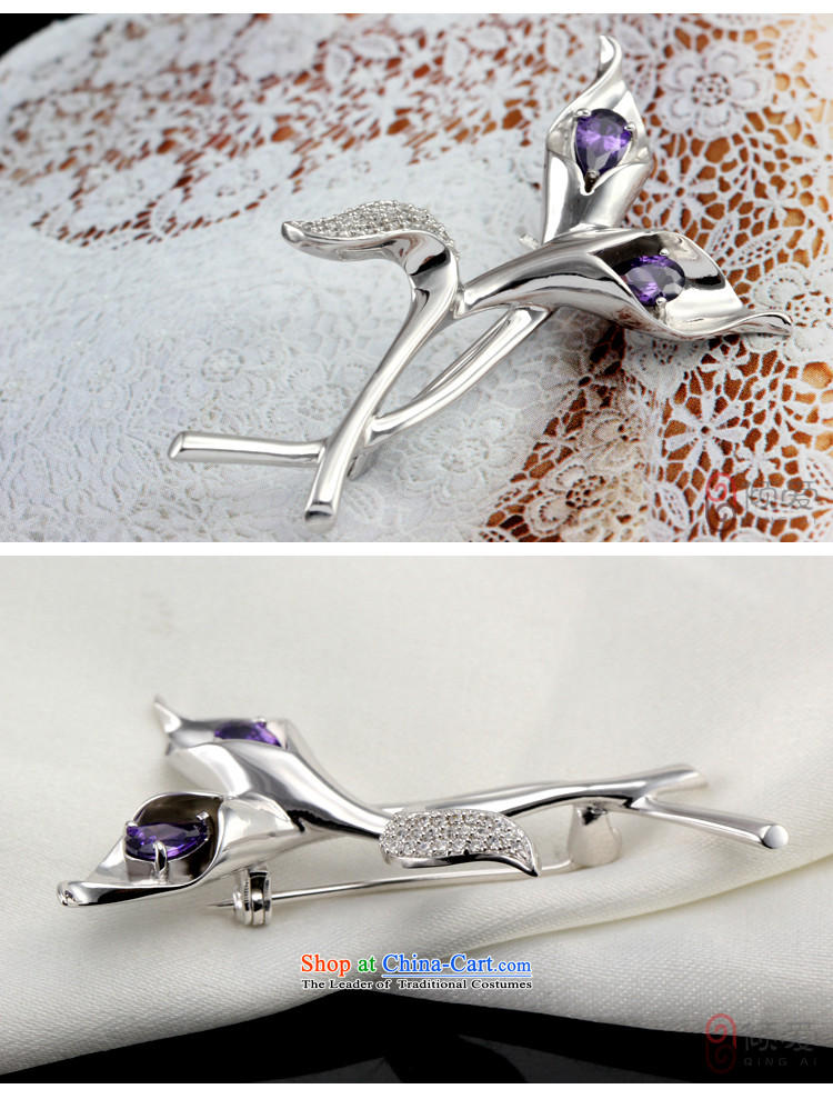 The Dumping love 925 silver brooches lily female retro clip China wind Christmas ornaments gift girlfriend Mystic Purple Picture, prices, brand platters! The elections are supplied in the national character of distribution, so action, buy now enjoy more preferential! As soon as possible.