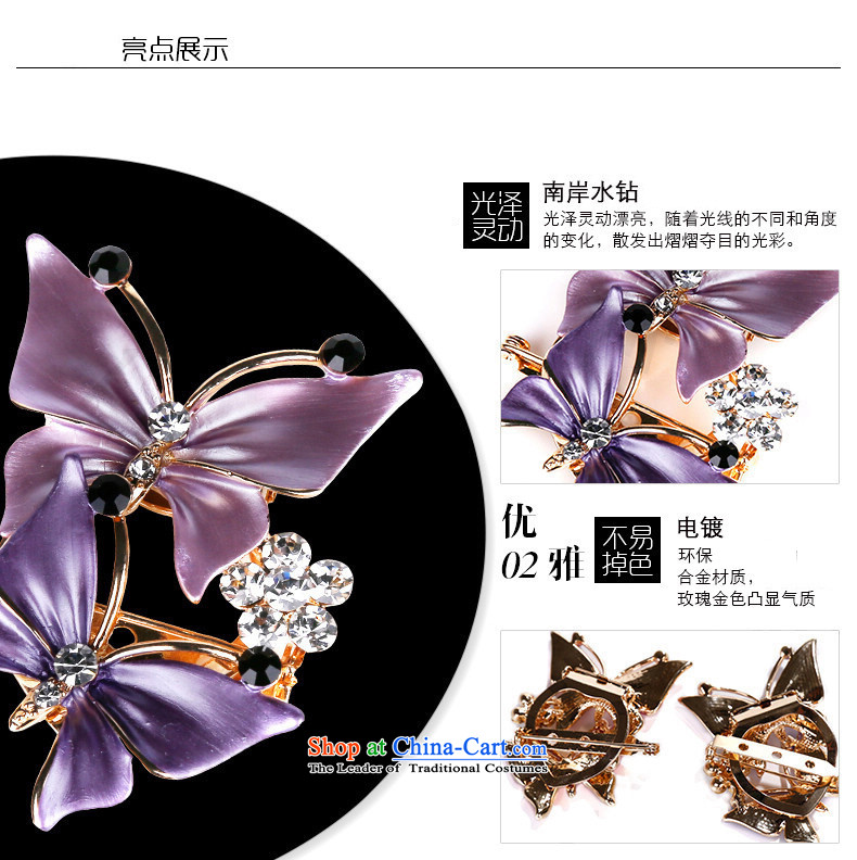 In accordance with the Korean female brooches Sleek and versatile brooches Chest Flower silk scarf clip brooches upscale girls butterfly clip brooches detained Saint Valentine's Day Gifts purple picture, prices, brand platters! The elections are supplied in the national character of distribution, so action, buy now enjoy more preferential! As soon as possible.