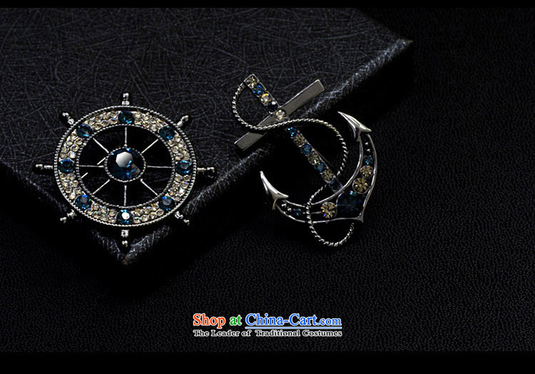 Davka jewelry brooches retro Chest Flower suit male pins accessories anchor and the steering gear blue rudder picture, prices, brand platters! The elections are supplied in the national character of distribution, so action, buy now enjoy more preferential! As soon as possible.