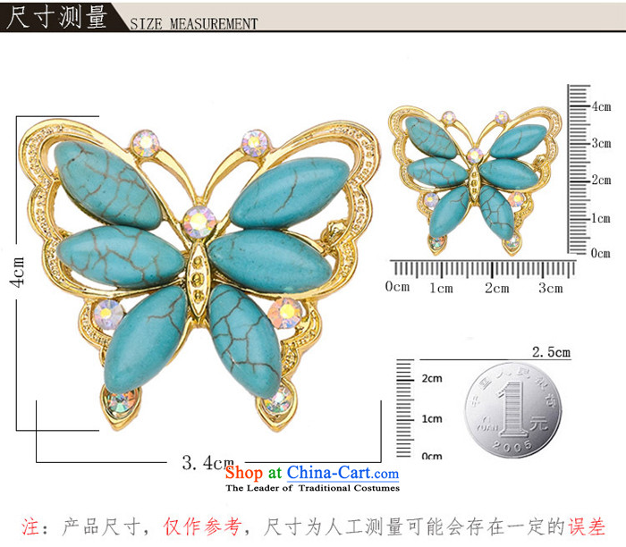 Stylish jewelry Western Wind ginasy parquet natural turquoise butterfly brooches insects clothing Clothing Accessories Picture, prices, brand platters! The elections are supplied in the national character of distribution, so action, buy now enjoy more preferential! As soon as possible.