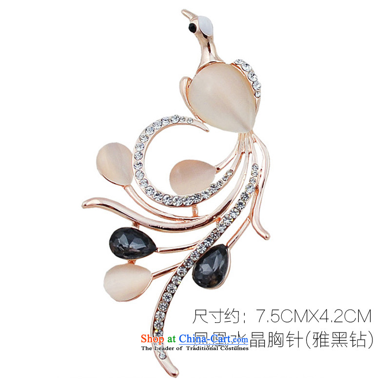 Silver edge Korea stylish Sweet to Po Crystal Brooches Ms. suit accessories butterfly Chest Flower Clothing Gifts stylish butterfly brooches - color silver edge of drill Po shopping on the Internet has been pressed.