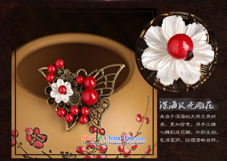 The shells of ethnic accessories accessories retro pin brooches sweater coats butterfly red Chest Flower Picture, prices, brand platters! The elections are supplied in the national character of distribution, so action, buy now enjoy more preferential! As soon as possible.