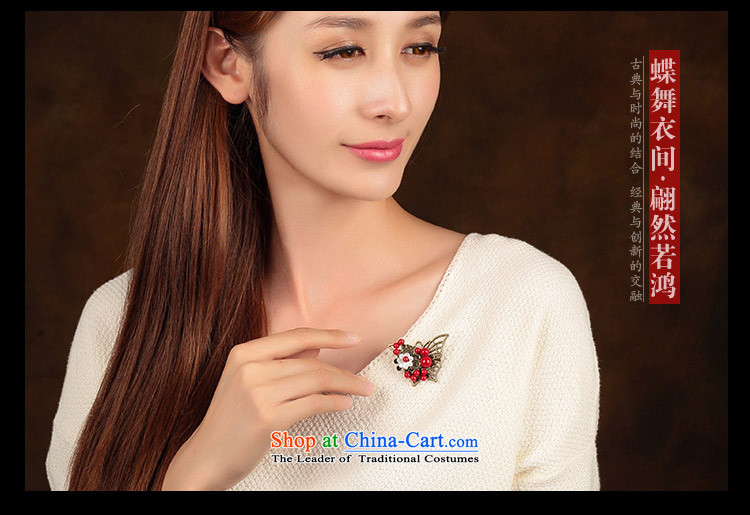 The shells of ethnic accessories accessories retro pin brooches sweater coats butterfly red Chest Flower Picture, prices, brand platters! The elections are supplied in the national character of distribution, so action, buy now enjoy more preferential! As soon as possible.