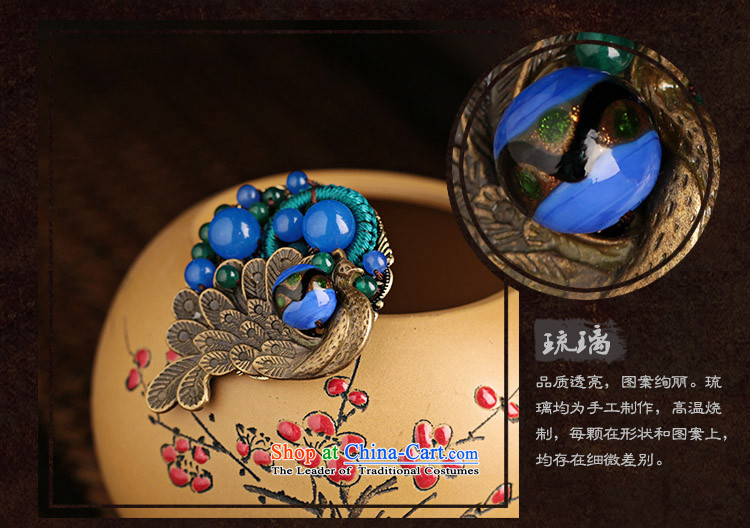 Peacock Blue Glaze brooches ethnic accessories sweater coats of nostalgia for the paper clip Chest Flower decorations female picture, prices, brand platters! The elections are supplied in the national character of distribution, so action, buy now enjoy more preferential! As soon as possible.