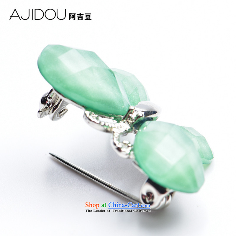The Korea Aguirre AJIDOU version Chest Flower stylish green leaves the emulation crystal brooches accessories to the undersheet popular Jewelry Ornaments green ,AJIDOU,,, shopping on the Internet