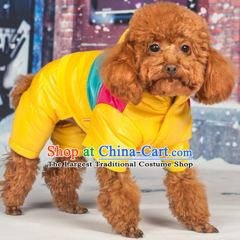 Four-Legged Dog replacing dogs clothes for autumn and winter clothing small dog pet dogs ãþòâ tedu puppies warm clothing yellow S-chest 36-40cm, Huayuan claptrap (hoopet) , , , shopping on the Internet