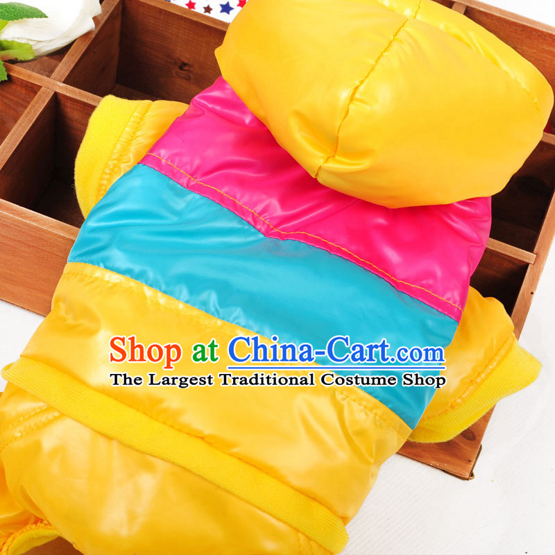 Four-Legged Dog replacing dogs clothes for autumn and winter clothing small dog pet dogs ãþòâ tedu puppies warm clothing yellow L-chest 44-48cm, Huayuan claptrap (hoopet) , , , shopping on the Internet