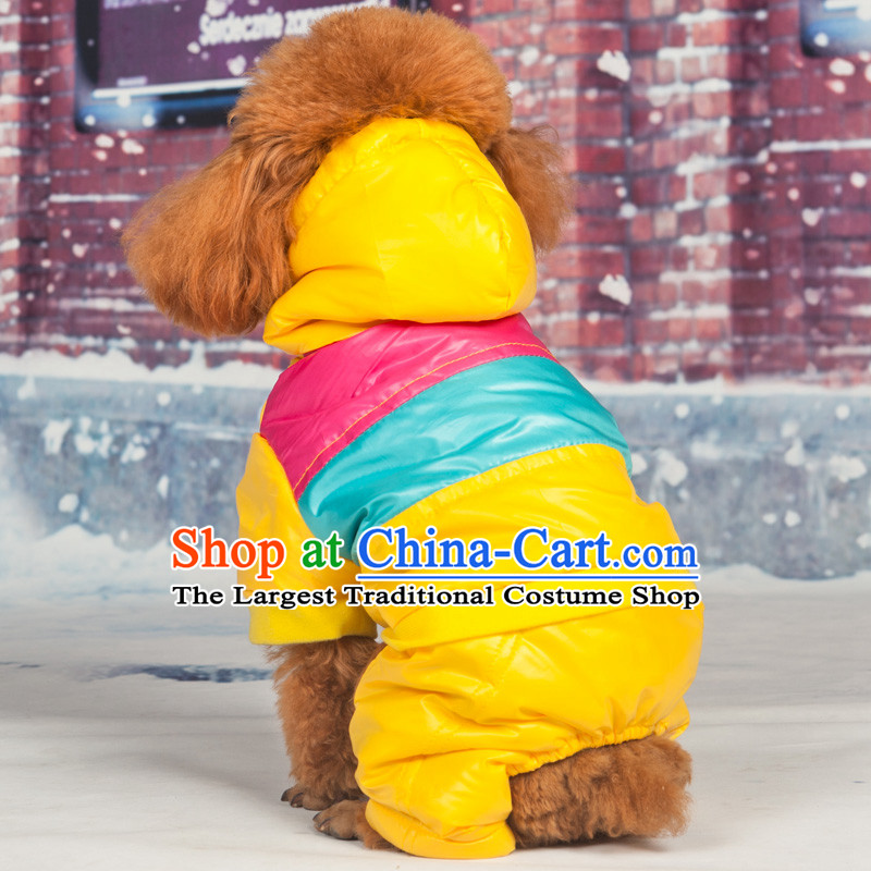 Four-Legged Dog replacing dogs clothes for autumn and winter clothing small dog pet dogs ãþòâ tedu puppies warm clothing yellow 2XL- chest 52-57cm, Huayuan claptrap (hoopet) , , , shopping on the Internet