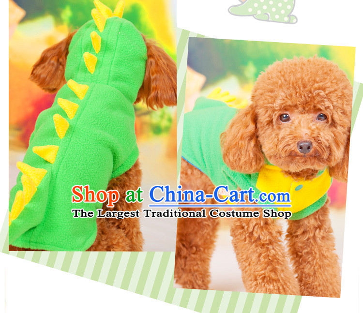 Huayuan pets tedu dog clothes dinosaur morph replacing snow, Labortex Xiong dog clothing small dog pet supplies green M-chest 31-35cm picture, prices, brand platters! The elections are supplied in the national character of distribution, so action, buy now enjoy more preferential! As soon as possible.