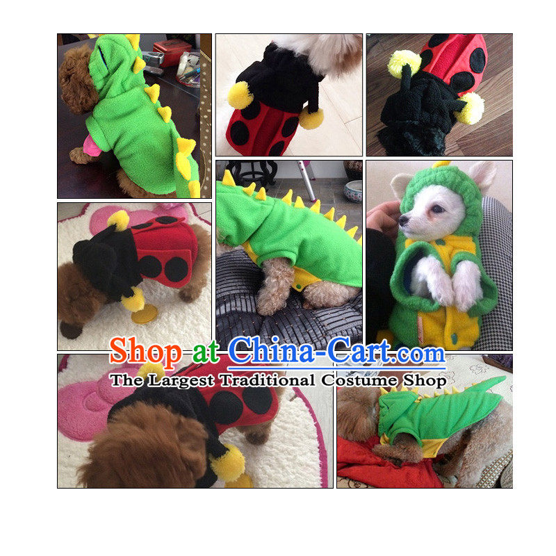Huayuan pets tedu dog clothes dinosaur morph replacing snow, Labortex Xiong dog clothing small dog pet supplies green XL-chest 40-44cm, Huayuan claptrap (hoopet) , , , shopping on the Internet