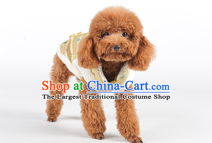 Huayuan dog Tang pets in the four-Legged Dog clothes autumn and winter clothing tedu thick new year than small dogs Xiong ãþòâ robe puppies dog clothes pet supplies yellow double thick M-chest 37-42cm picture, prices, brand platters! The elections are supplied in the national character of distribution, so action, buy now enjoy more preferential! As soon as possible.