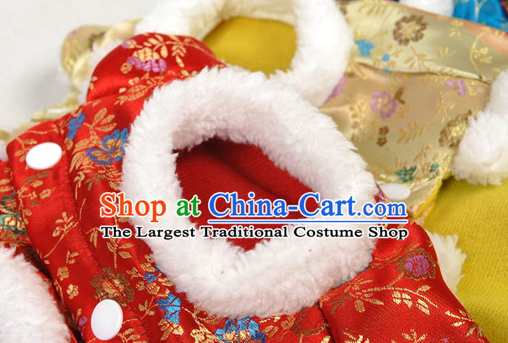 Huayuan dog Tang pets in the four-Legged Dog clothes autumn and winter clothing tedu thick new year than small dogs Xiong ãþòâ robe puppies dog clothes pet supplies yellow double thick M-chest 37-42cm picture, prices, brand platters! The elections are supplied in the national character of distribution, so action, buy now enjoy more preferential! As soon as possible.