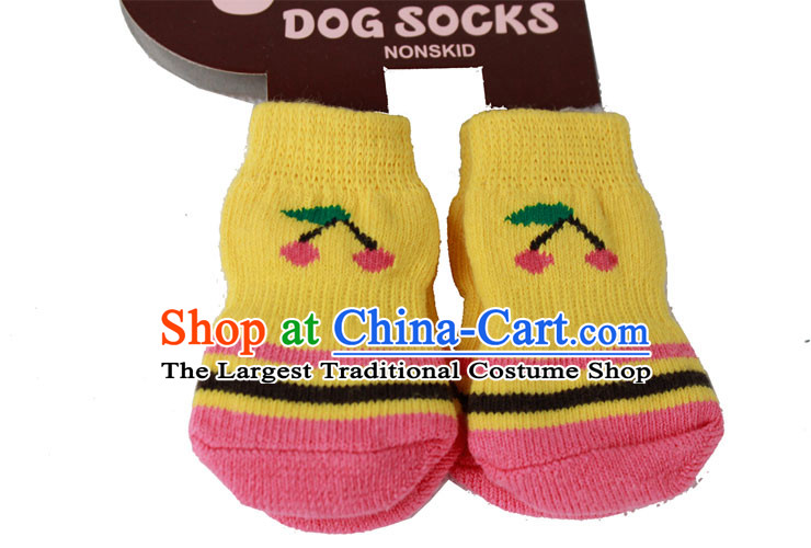Seven-color housing pet dog socks socks kitten alike socks anti-slip warm color only 4 random color of the Random Pictures, prices, s-6.5*3.2cm brand platters! The elections are supplied in the national character of distribution, so action, buy now enjoy more preferential! As soon as possible.