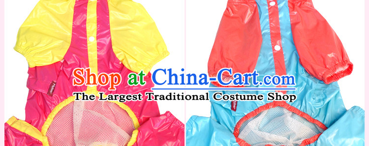 Dog rain clothes pets tedu four feet, raincoat waterproof rain poncho small dog dog raincoat C3A10 light blue 4 - Reference back long 30CM- chest 41-47CM picture, prices, brand platters! The elections are supplied in the national character of distribution, so action, buy now enjoy more preferential! As soon as possible.