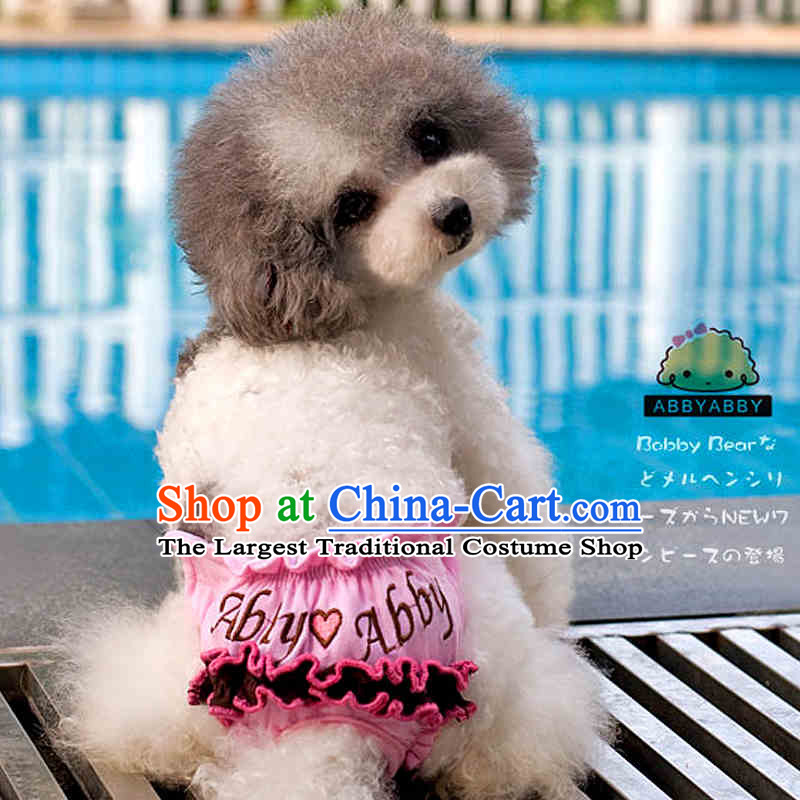 Tedu than Dress Bear sanitary pads dog physiological trousers lace skirt triangular pets jumpsuits anti-harassment blue checked M mid-sized, astonishment was chowsing () , , , shopping on the Internet