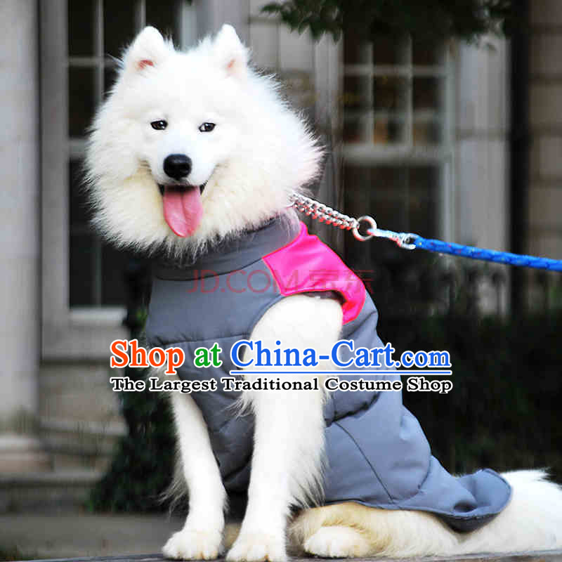 Pet dog warm winter clothing gross clothes Samoa Benaiah dogs in large dogs clothes, a mustard green 16#,HI-PRO,,, shopping on the Internet