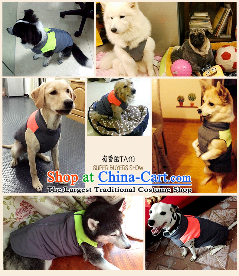 Pet dog warm winter clothing gross clothes Samoa Benaiah dogs in large dogs clothes vest orange 8# picture, prices, brand platters! The elections are supplied in the national character of distribution, so action, buy now enjoy more preferential! As soon as possible.