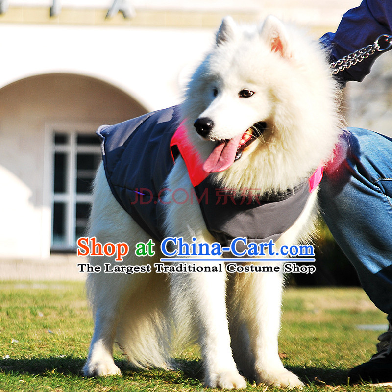 Pet dog warm winter clothing gross clothes Samoa Benaiah dogs in large dogs clothes vest orange 8#,HI-PRO,,, shopping on the Internet