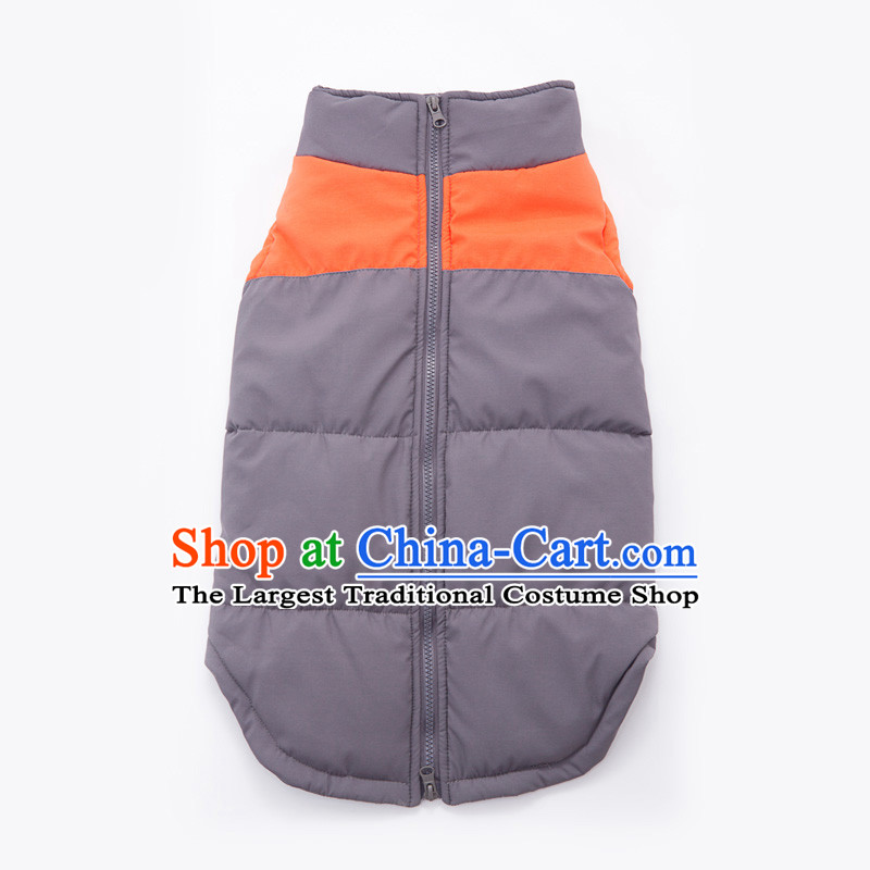 Pet dog warm winter clothing gross clothes Samoa Benaiah dogs in large dogs clothes vest orange 8#,HI-PRO,,, shopping on the Internet