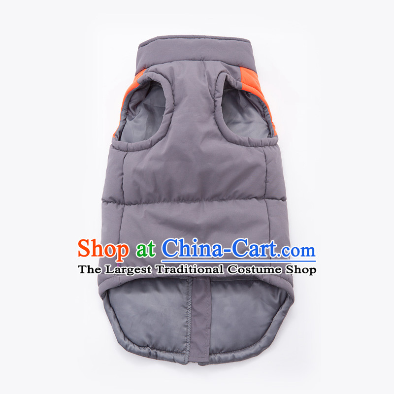 Pet dog warm winter clothing gross clothes Samoa Benaiah dogs in large dogs clothes vest orange 8#,HI-PRO,,, shopping on the Internet