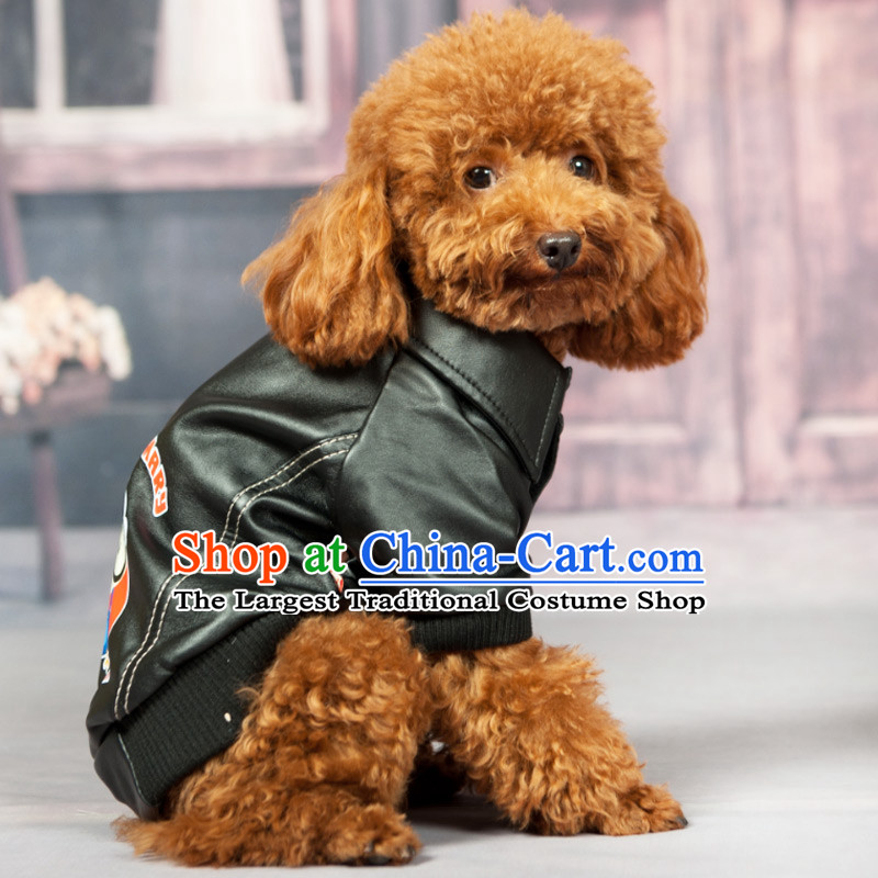 Dog clothes locomotive morph replacing Super Queen Mary autumn and winter leather garments pets dress tedu lapel leather garments (red) XXL- chest 51-57cm, Huayuan claptrap (hoopet) , , , shopping on the Internet