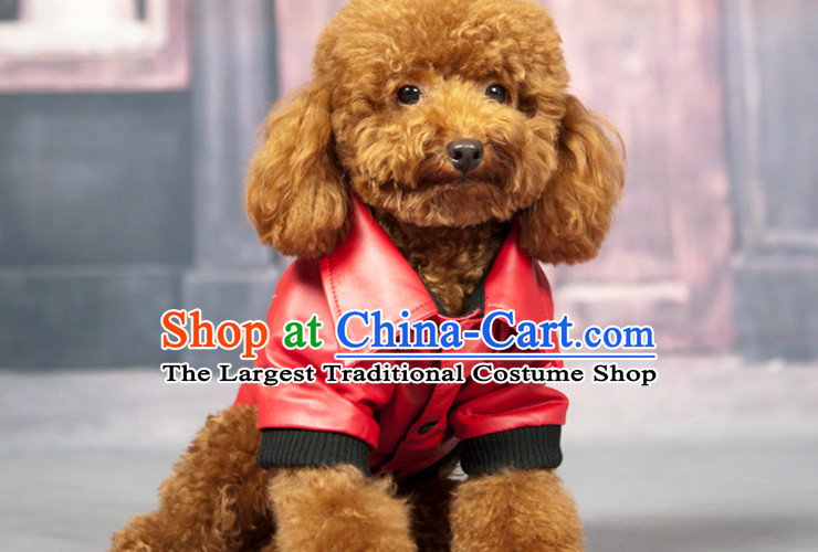 Dog clothes locomotive morph replacing Super Queen Mary autumn and winter leather garments pets dress tedu lapel leather garments (red) XXL- chest 51-57cm picture, prices, brand platters! The elections are supplied in the national character of distribution, so action, buy now enjoy more preferential! As soon as possible.