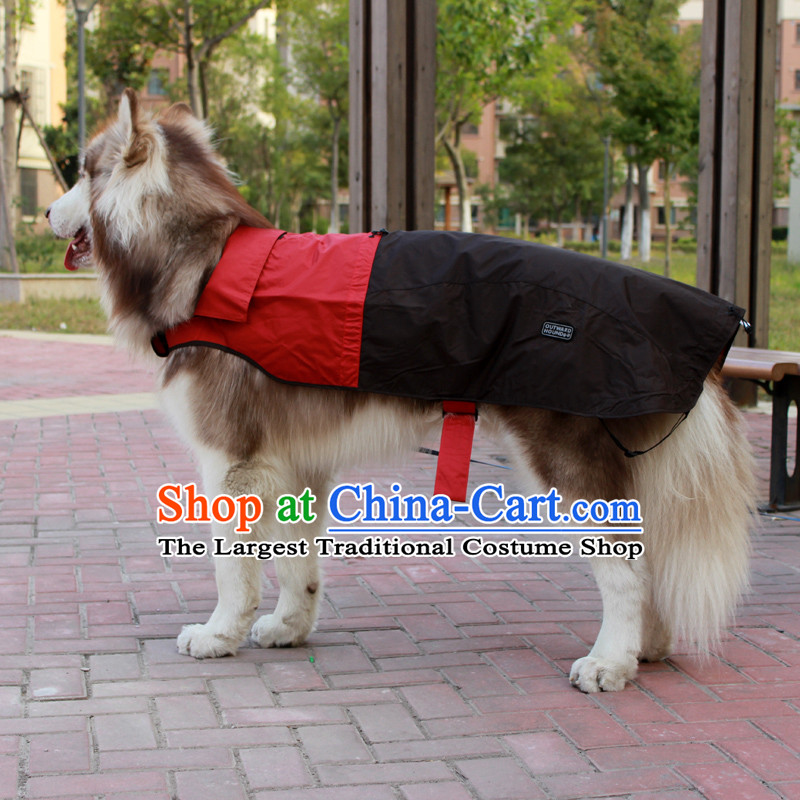 Extra large dogs large raincoat pet dogs jumbo raincoat rain poncho pet dog costume clothes pet supplies chinese red light on the legend (XXL, light&moon) , , , shopping on the Internet