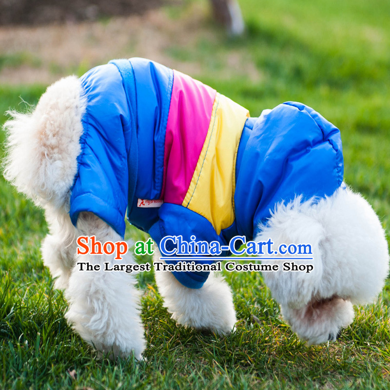 Four-Legged Dog replacing dogs clothes for autumn and winter clothing small dog pet dogs ãþòâ tedu puppies warm clothing Blue M-chest 40-44cm, Huayuan claptrap (hoopet) , , , shopping on the Internet