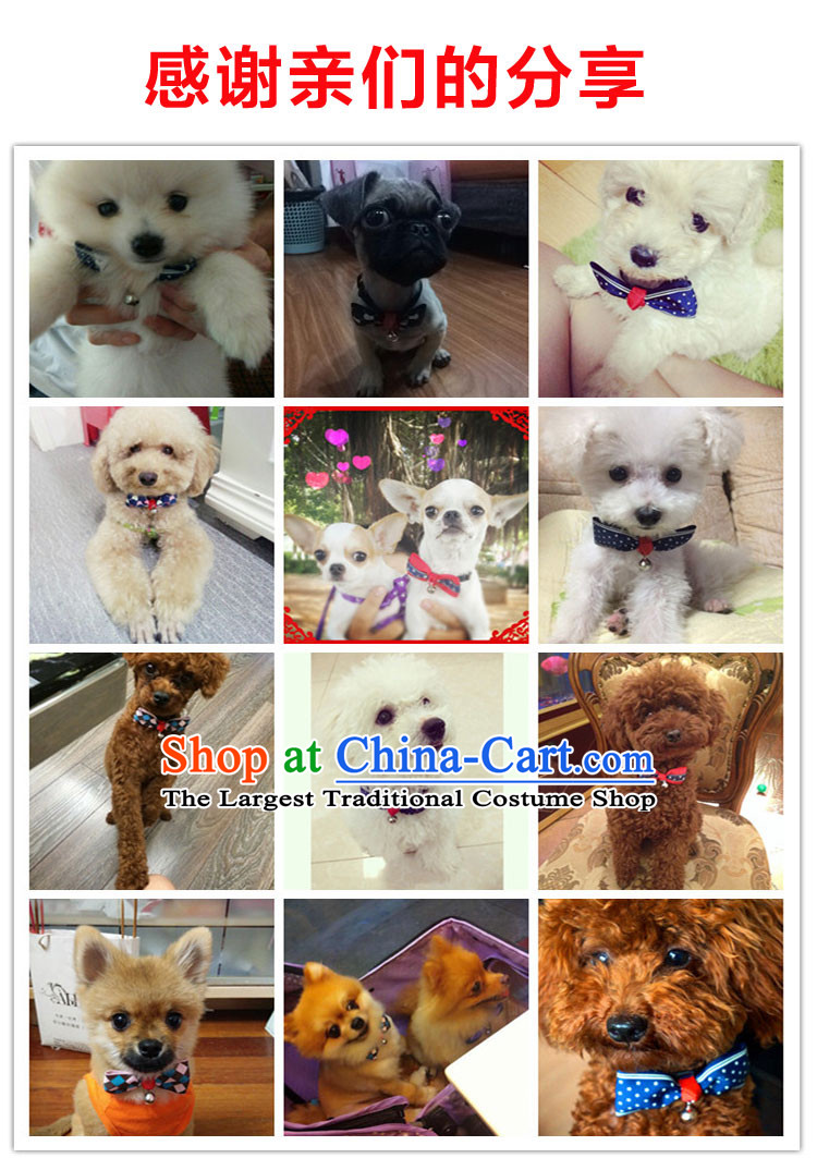 Huayuan hoopet a ring the bell to the British wind bow pet bow tie tedu kitten alike dog Clothing Accessories dark blue waves at S picture, prices, brand platters! The elections are supplied in the national character of distribution, so action, buy now enjoy more preferential! As soon as possible.