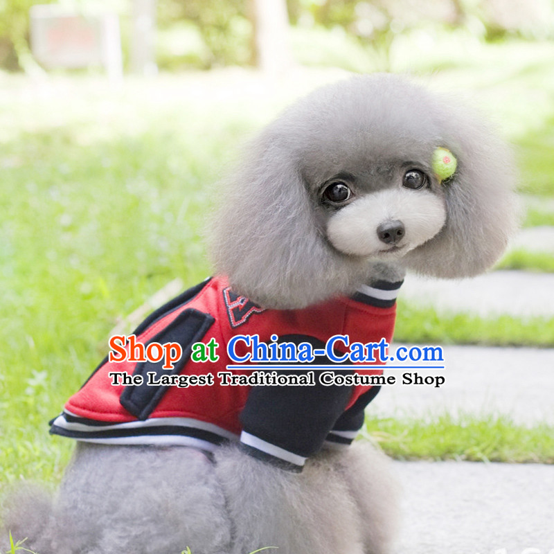 Some raise their heads paradise pet dog baseball uniform thick sweater Fall/Winter Collections tedu VIP than Xiong Hiromi dog clothes, red Some raise their heads Paradise Shopping on the Internet has been pressed.