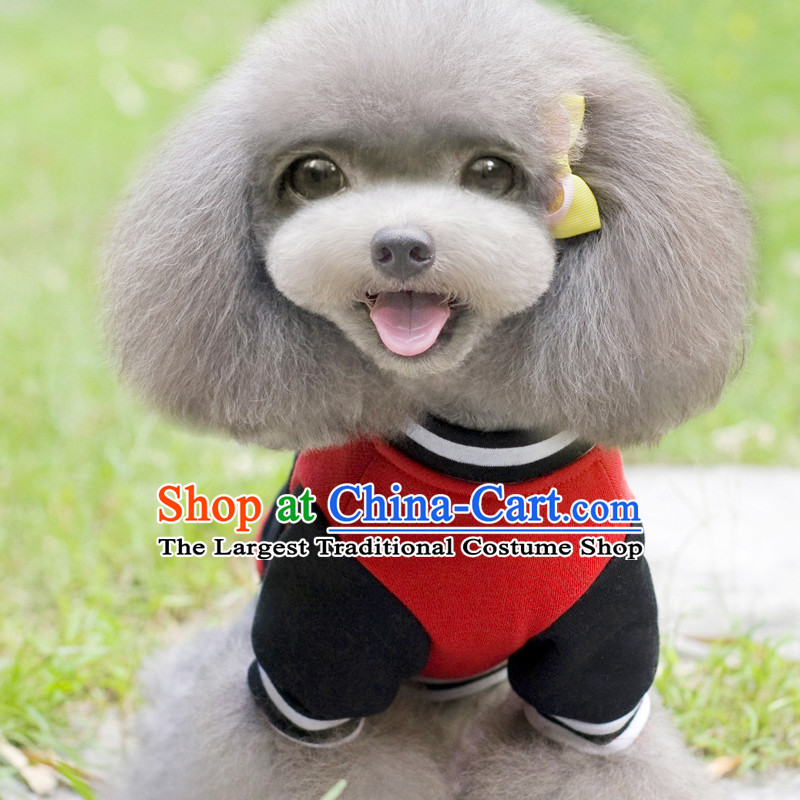 Some raise their heads paradise pet dog baseball uniform thick sweater Fall/Winter Collections tedu VIP than Xiong Hiromi dog clothes, red Some raise their heads Paradise Shopping on the Internet has been pressed.