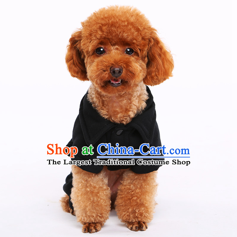 Hoopet dog clothes tedu FBI open four-Legged Dog Yi Fall/Winter Collections pet supplies black M-back long 25-30cm, Huayuan claptrap (hoopet) , , , shopping on the Internet