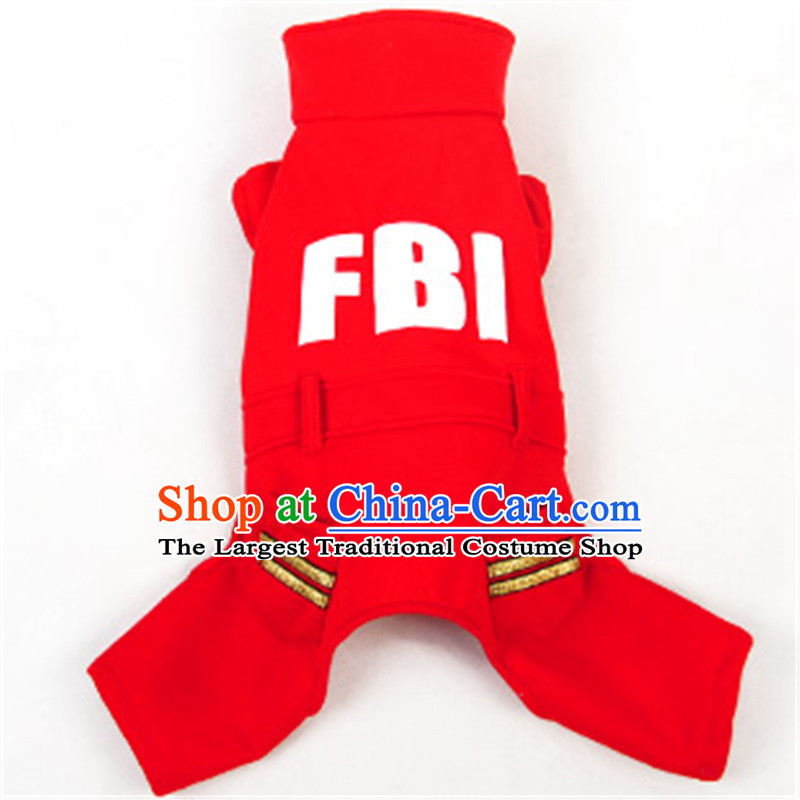 Hoopet dog clothes tedu FBI open four-Legged Dog Yi Fall/Winter Collections pet supplies red XS- back within 20cm long, Huayuan claptrap (hoopet) , , , shopping on the Internet