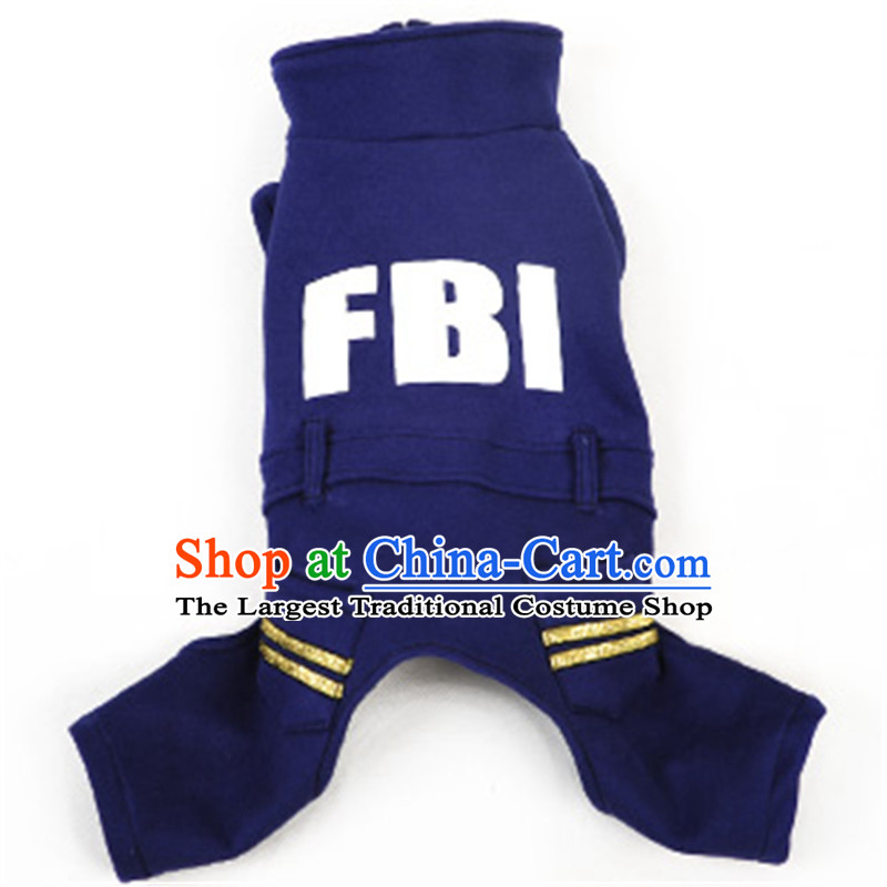 Hoopet dog clothes tedu FBI open four-Legged Dog Yi Fall/Winter Collections pet supplies navy XS- back within 20cm long, Huayuan claptrap (hoopet) , , , shopping on the Internet