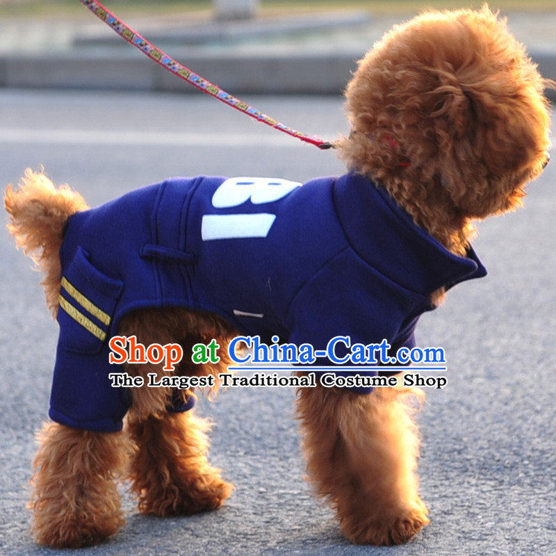 Hoopet dog clothes tedu FBI open four-Legged Dog Yi Fall/Winter Collections pet supplies navy blue S-back long 20-25cm, Huayuan claptrap (hoopet) , , , shopping on the Internet