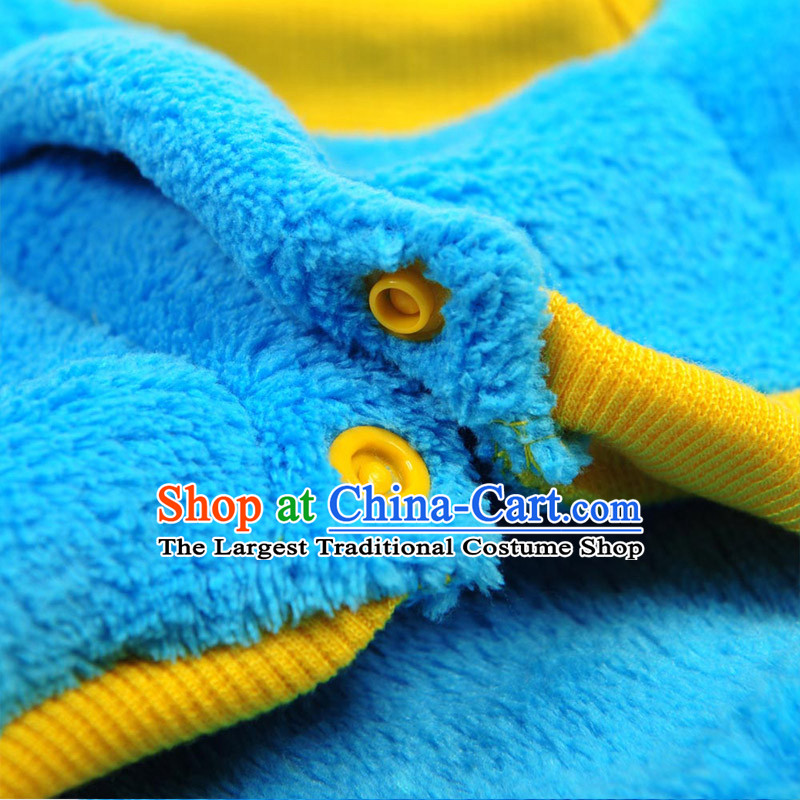 Huayuan hoopet pets clothes and rabbit morph replacing autumn and winter warm small dog dog clothes tedu 14Y0002G dress Blue + yellow and rabbit morph replacing XL-chest 46-50cm, Huayuan claptrap (hoopet) , , , shopping on the Internet