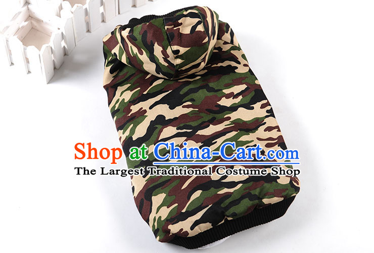 Hua Yuan hoopet dog clothes large dogs to large dogs pets Kim cotton wool camouflage Ha Shi Chi-thick autumn and winter for the new version of the army green camouflage fatigues chest -56-64cm picture, prices, brand platters! The elections are supplied in the national character of distribution, so action, buy now enjoy more preferential! As soon as possible.