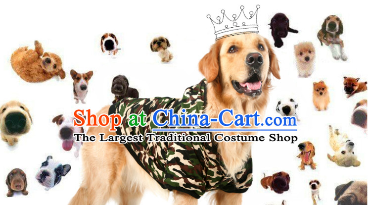 Hua Yuan hoopet dog clothes large dogs to large dogs pets Kim cotton wool camouflage Ha Shi Chi-thick autumn and winter for the new version of the army green camouflage fatigues chest -56-64cm picture, prices, brand platters! The elections are supplied in the national character of distribution, so action, buy now enjoy more preferential! As soon as possible.