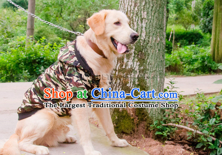 Hua Yuan hoopet dog clothes large dogs to large dogs pets Kim cotton wool camouflage Ha Shi Chi-thick autumn and winter for the new version of the army green camouflage fatigues chest -56-64cm picture, prices, brand platters! The elections are supplied in the national character of distribution, so action, buy now enjoy more preferential! As soon as possible.