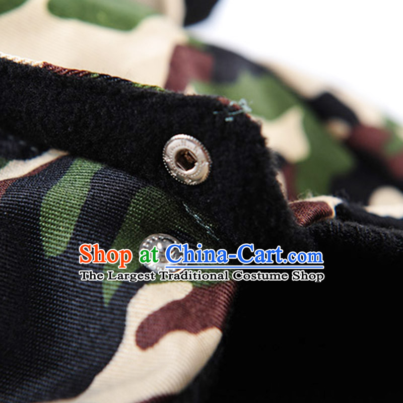 Hua Yuan hoopet dog clothes large dogs to large dogs pets Kim cotton wool camouflage Ha Shi Chi-thick autumn and winter for the new version of the army green camouflage fatigues chest -76-80cm, Huayuan claptrap (hoopet) , , , shopping on the Internet