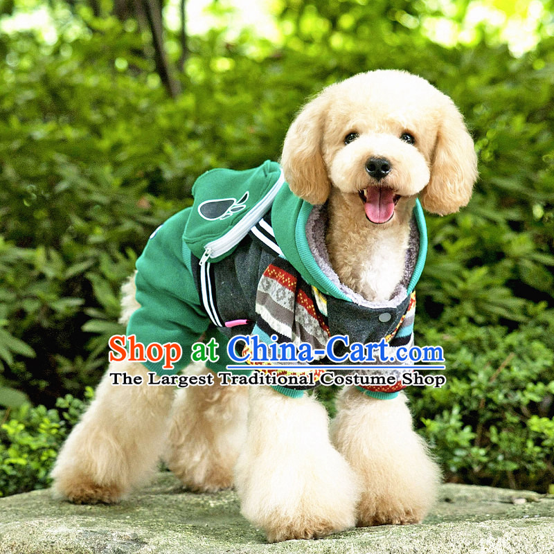 Chukchi dog pets in the winter clothing fashions ãþòâ cotton coat four legs robe warm tedu pet supplies backpack forest - Green M of 4-6, in the Chukchi CHUKCHI () , , , shopping on the Internet