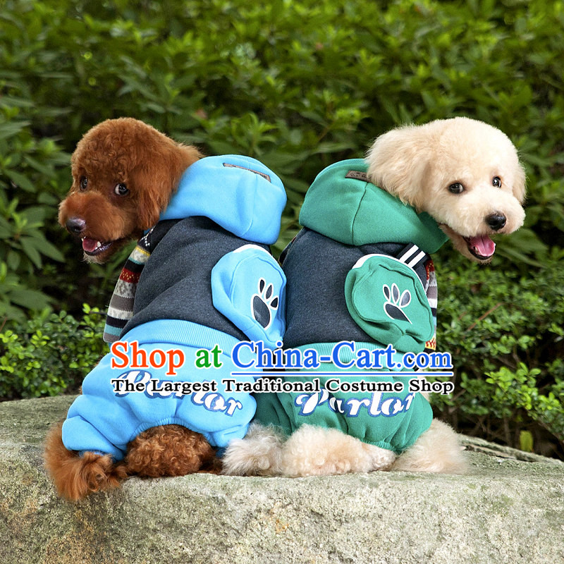 Chukchi dog pets in the winter clothing fashions ãþòâ cotton coat four legs robe warm tedu pet supplies backpack forest - Green M of 4-6, in the Chukchi CHUKCHI () , , , shopping on the Internet