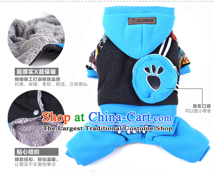 Chukchi dog pets in the winter clothing fashions ãþòâ cotton coat four legs robe warm tedu pet supplies backpack forest - Blue XXL number 14-18 catty picture, prices, brand platters! The elections are supplied in the national character of distribution, so action, buy now enjoy more preferential! As soon as possible.