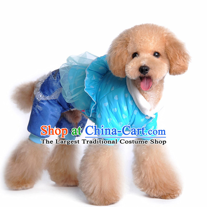 Chukchi pets dogs clothes clothes 2015 dog costume autumn and winter coat four legs with warm tedu sweater angel wings - Blue S 2-3, Nga dog YAPEE DOG) , , , (shopping on the Internet