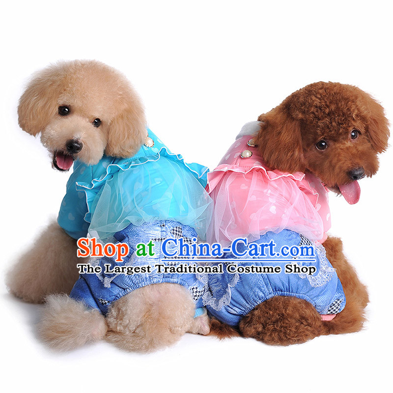 Chukchi pets dogs clothes clothes 2015 dog costume autumn and winter coat four legs with warm tedu sweater angel wings - Blue S 2-3, Nga dog YAPEE DOG) , , , (shopping on the Internet